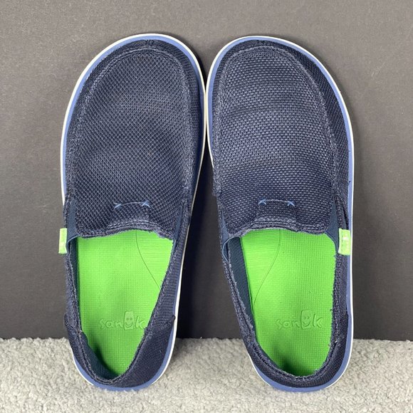 Sanuk Vagabond Tripper Men's Size 7 Mesh Slip On Loafers Navy Blue 1091409 - Picture 5 of 8